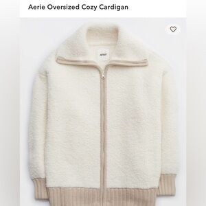 Aerie Cream Sherpa Jacket